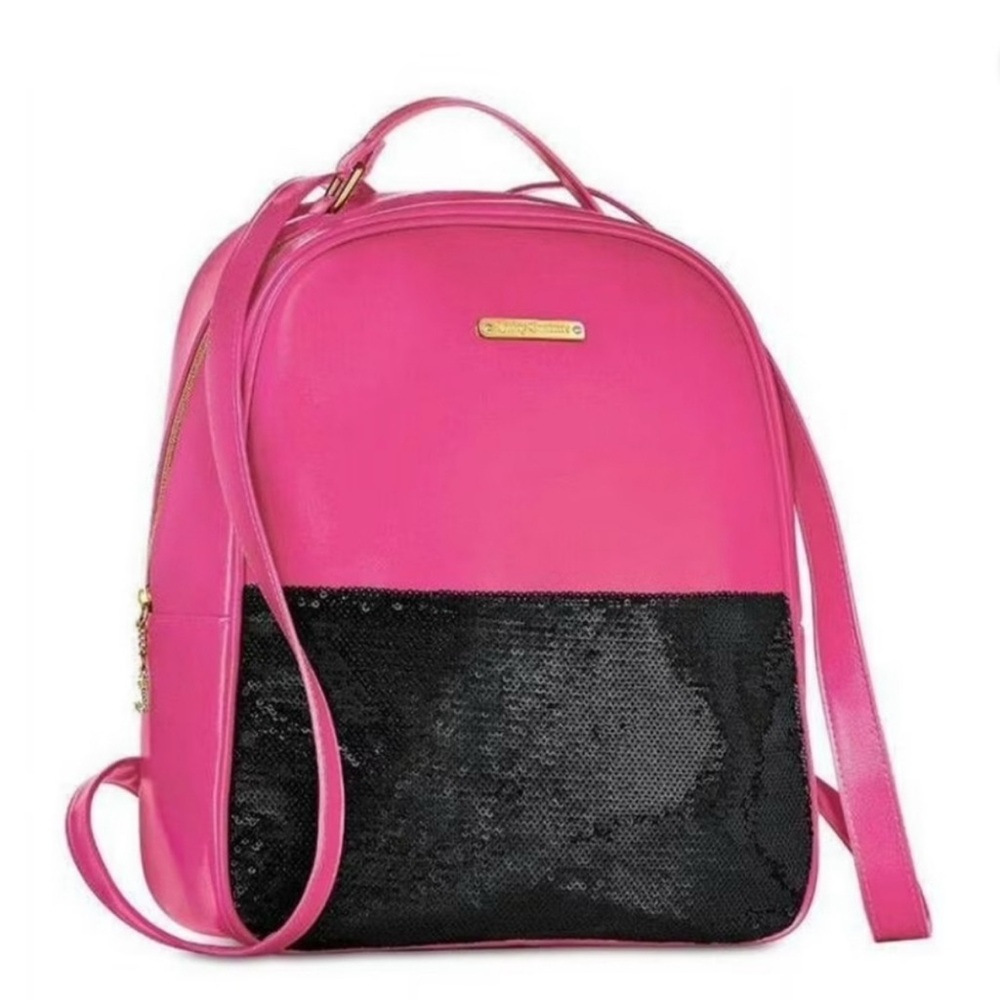 Juicy Couture Woman's/Girl's Hot Pink & Black Sequin Backpack 🎒 HOST PICK! 🎒